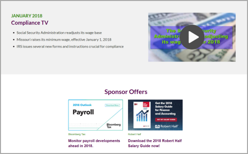 APA Website Sponsor Offers Example